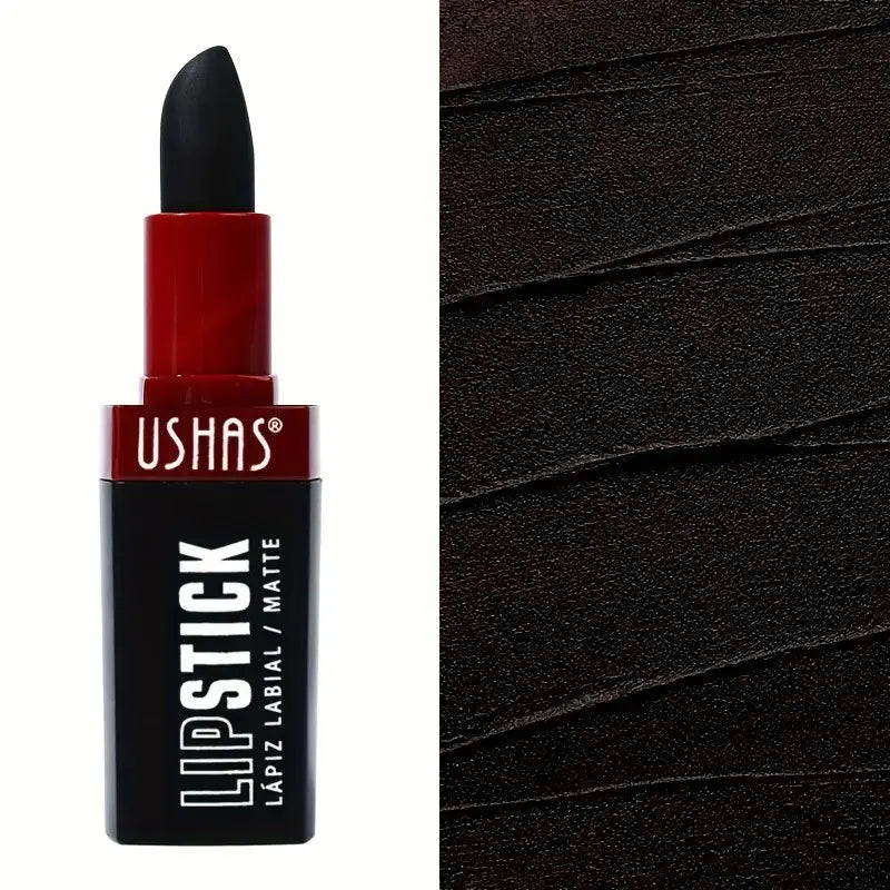 Black Waterproof Matte Lipstick - Long Lasting Gothic Style